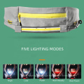 New Waterproof TYPE-C Rechargeable Running Led Waist Bag Pack Outdoor Sports Belt Bag Night Warning Visible Fanny Pack Light